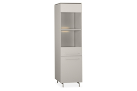 SCOOP VITRINEKAST 1 DR GLAS/1 DR LAMULUX