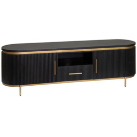 TV-MEUBEL RIVE LARGE MANGO BLACK OLIVE & BRASS