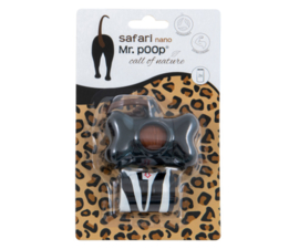 Mr. Poop Safari houder zwart + 2 navullingen