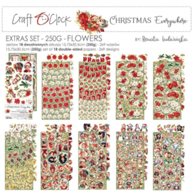 Craft O Clock Extras Set Flowers 15x30 cm Christmas Everywhere