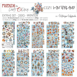 Craft O Clock Extras Set Mix 15x30 cm Cozy Winterland