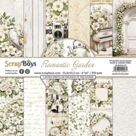 ScrapBoys Paper Pad 15x15 cm Romantic Garden