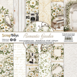 ScrapBoys Paper Pad 20x20 cm Romantic Garden