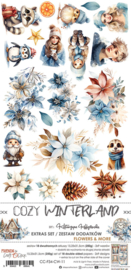 Craft O Clock Extras Set Flowers 15x30 cm Cozy Winterland