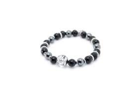 Paardenhaar Armband Onyx