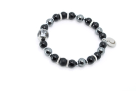 Paardenhaar Armband Onyx