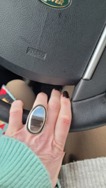 RING MET BLAUWE OPAAL