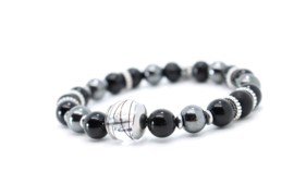 Paardenhaar Armband Onyx