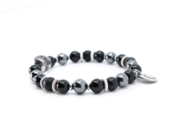 Paardenhaar Armband Onyx