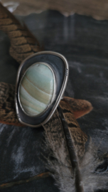 RING MET CHALCEDOON
