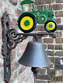 Grote deurbel | Tractor groen | Gietijzer |