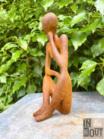 Abstract moderne sculptuur | Gietijzer | Relax 1