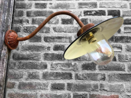 French Barn light with enamel shade