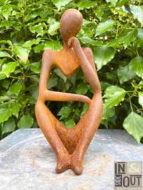 Abstract moderne sculptuur | Gietijzer | Relax 1