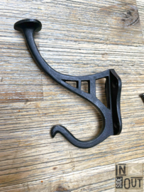 Cast-iron coat hook | Art Nouveau | Includes screws