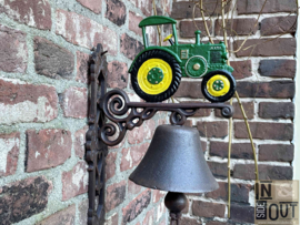 Grote deurbel | Tractor groen | Gietijzer |
