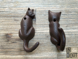 Set of coat hooks | Cat's tail | 2 designs |