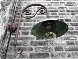 French wall light with copper shade