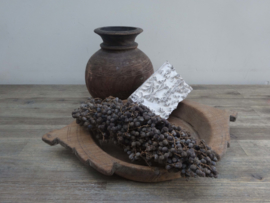 Mooie Teakhouten schaal met oren| Vintage |