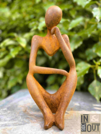 Abstract moderne sculptuur | Gietijzer | Relax 1