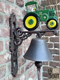 Grote deurbel | Tractor groen | Gietijzer |