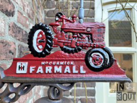 Grote deurbel | Tractor rood | Gietijzer |