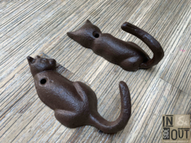 Set of coat hooks | Cat's tail | 2 designs |