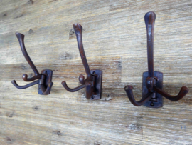 Cast iron coat hook with hinge | Foldable | In 3 parts |