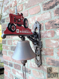 Grote deurbel | Tractor rood | Gietijzer |