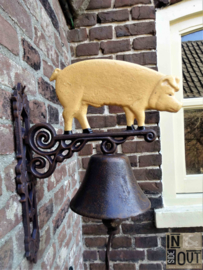 Grote deurbel | Varken | Gietijzer |