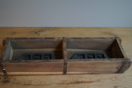 Alte doppelte Ziegelform | Vintage| Aufbewahrungsbox | Unikate