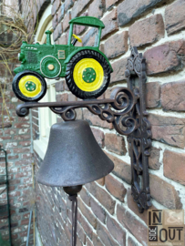 Grote deurbel | Tractor groen | Gietijzer |