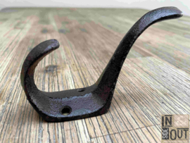 Rustic cast iron coat hook | Rustic | Flat |