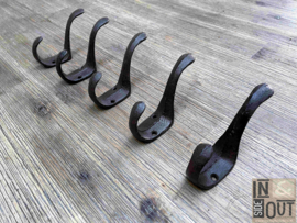 Rustic cast iron coat hook | Rustic | Flat |