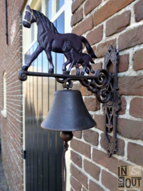 Large doorbell | Horse & foal | Cast iron