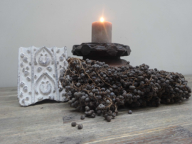 Robuuste houten poer kandelaar| Uniek |
