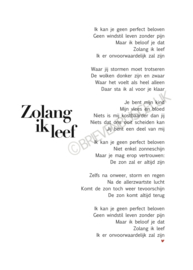 Zolang ik leef - A5