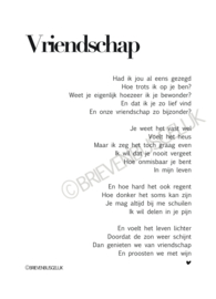 Vriendschap - A5