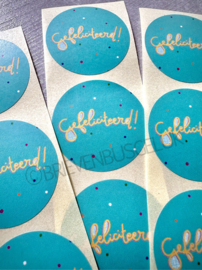 Gefeliciteerd - Sticker