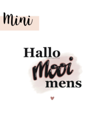 Hallo mooi mens - mini