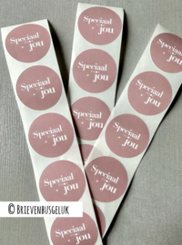 Speciaal voor jou (roze) - Sticker