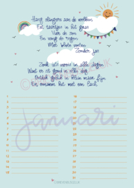 De nieuwe verjaardagskalender