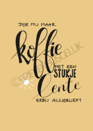 Koffie met een stukje lente - A6