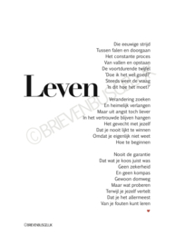 A4-poster Leven