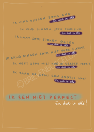 Ik ben niet perfect - A6