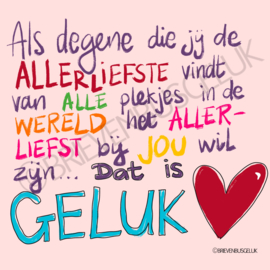 ‘Mijn altijd wil ik met jou’ + ‘Dat is geluk’
