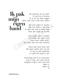 Ik pak mijn eigen hand - A6