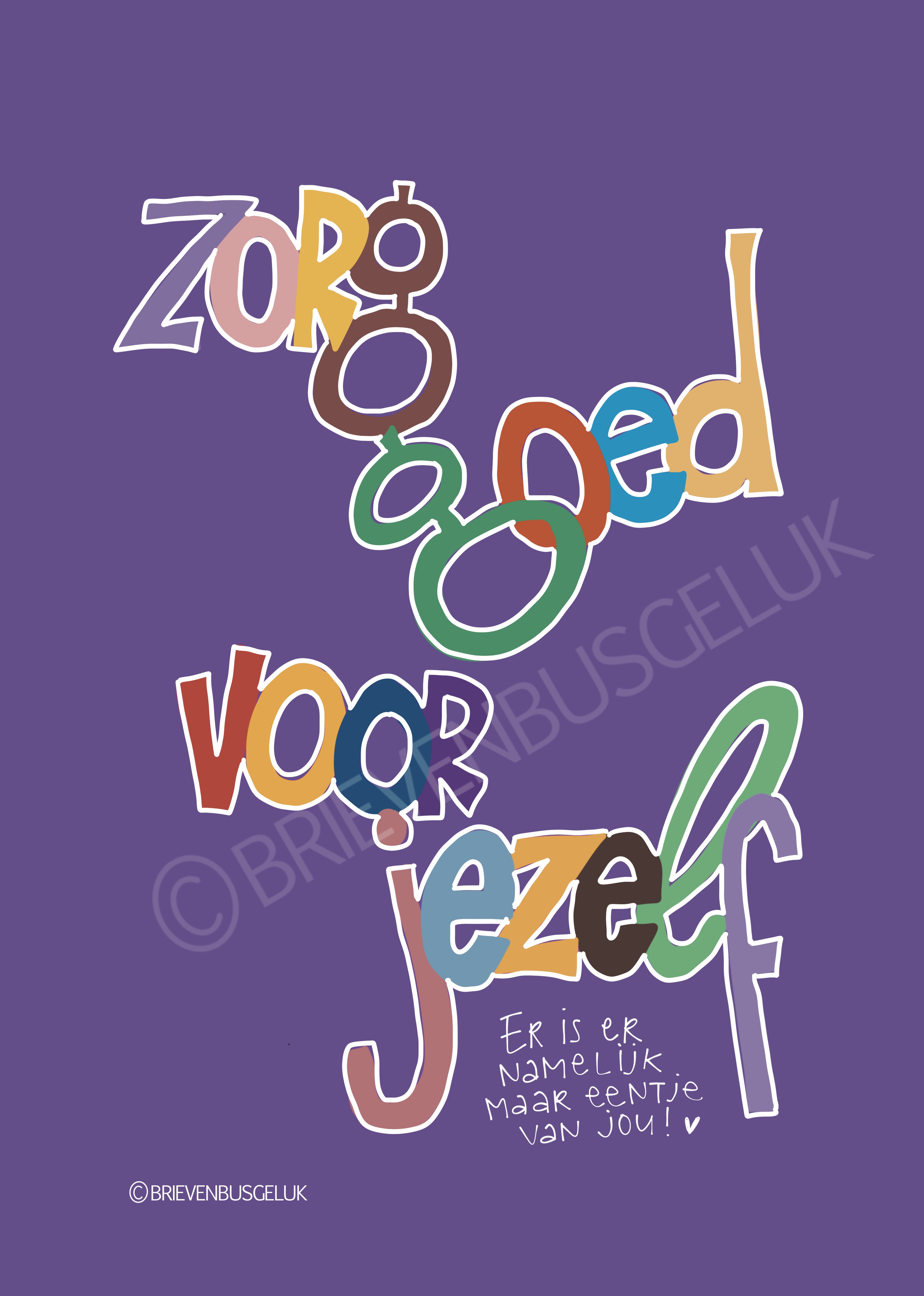 Zorg goed voor jezelf - A6