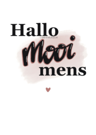 Hallo mooi mens