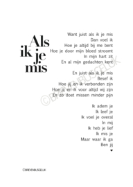 Als ik je mis - A5